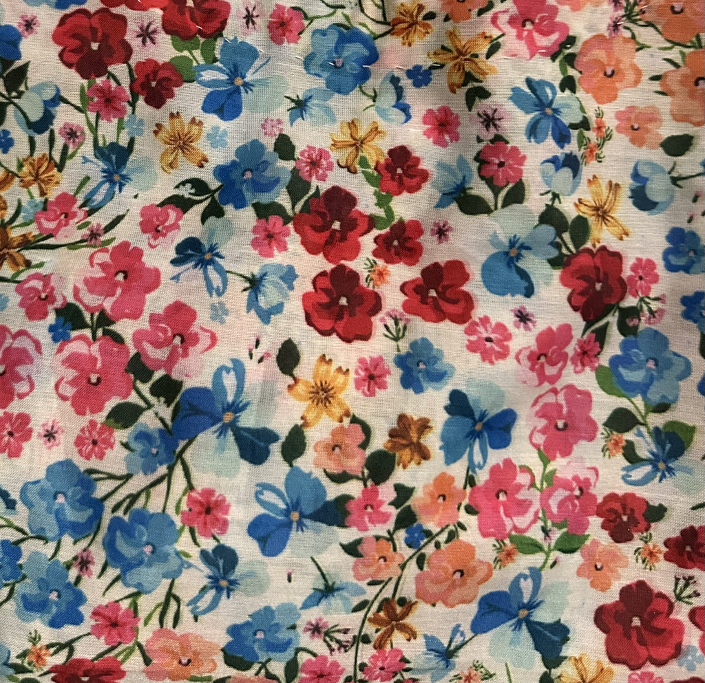 Women’s Floral Print Long Kurta Top | Straight Fit, Split Neck, Long Set-In Sleeves